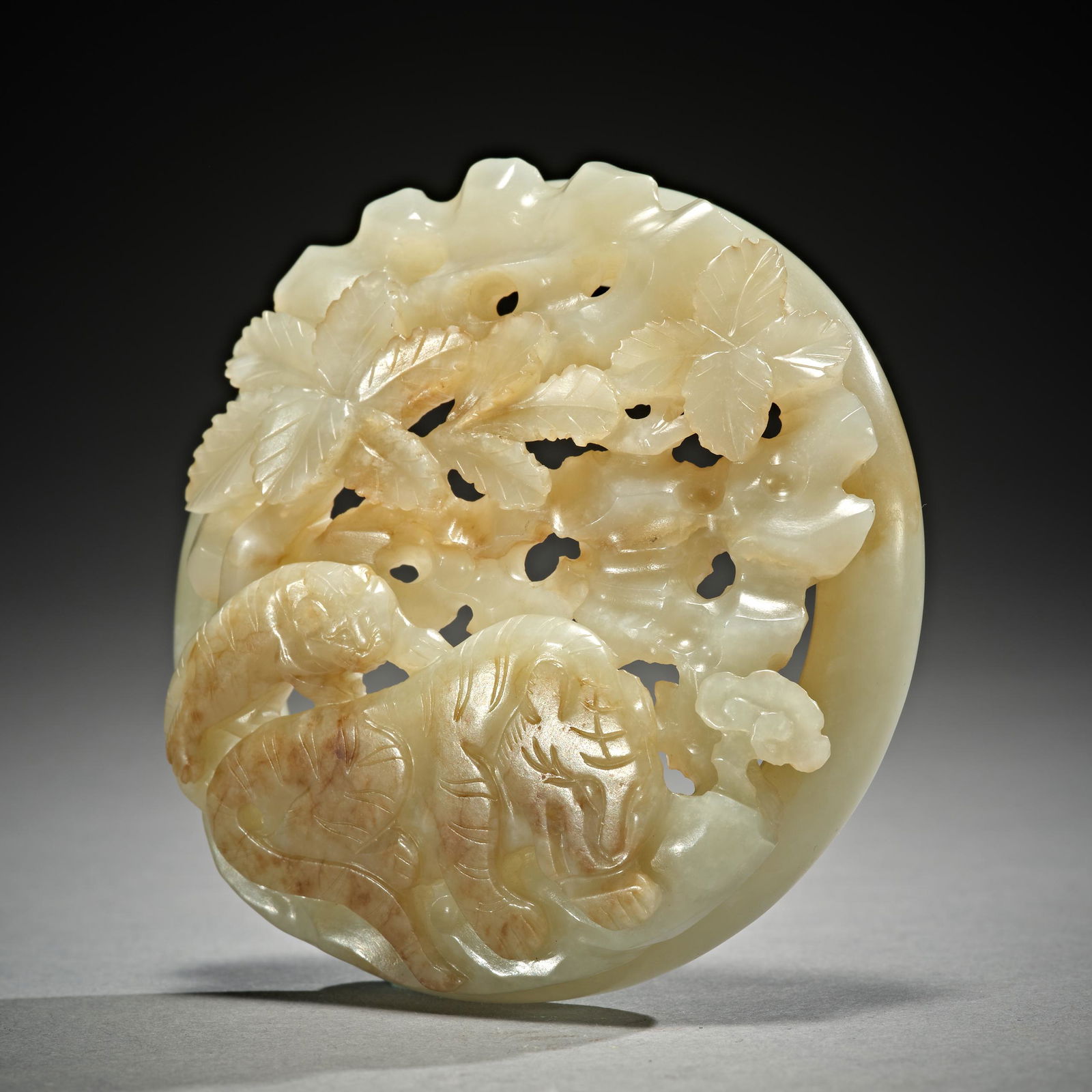 Ancient Chinese Hetian jade plate (1 of 4)