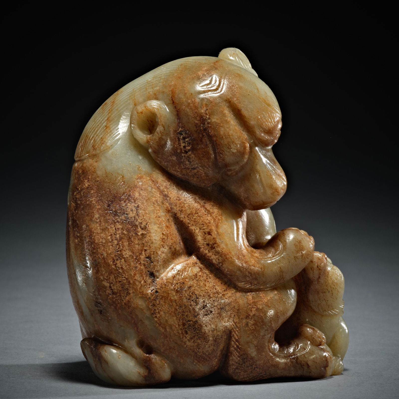 Jade bear in ancient Hetian, China (1 of 8)