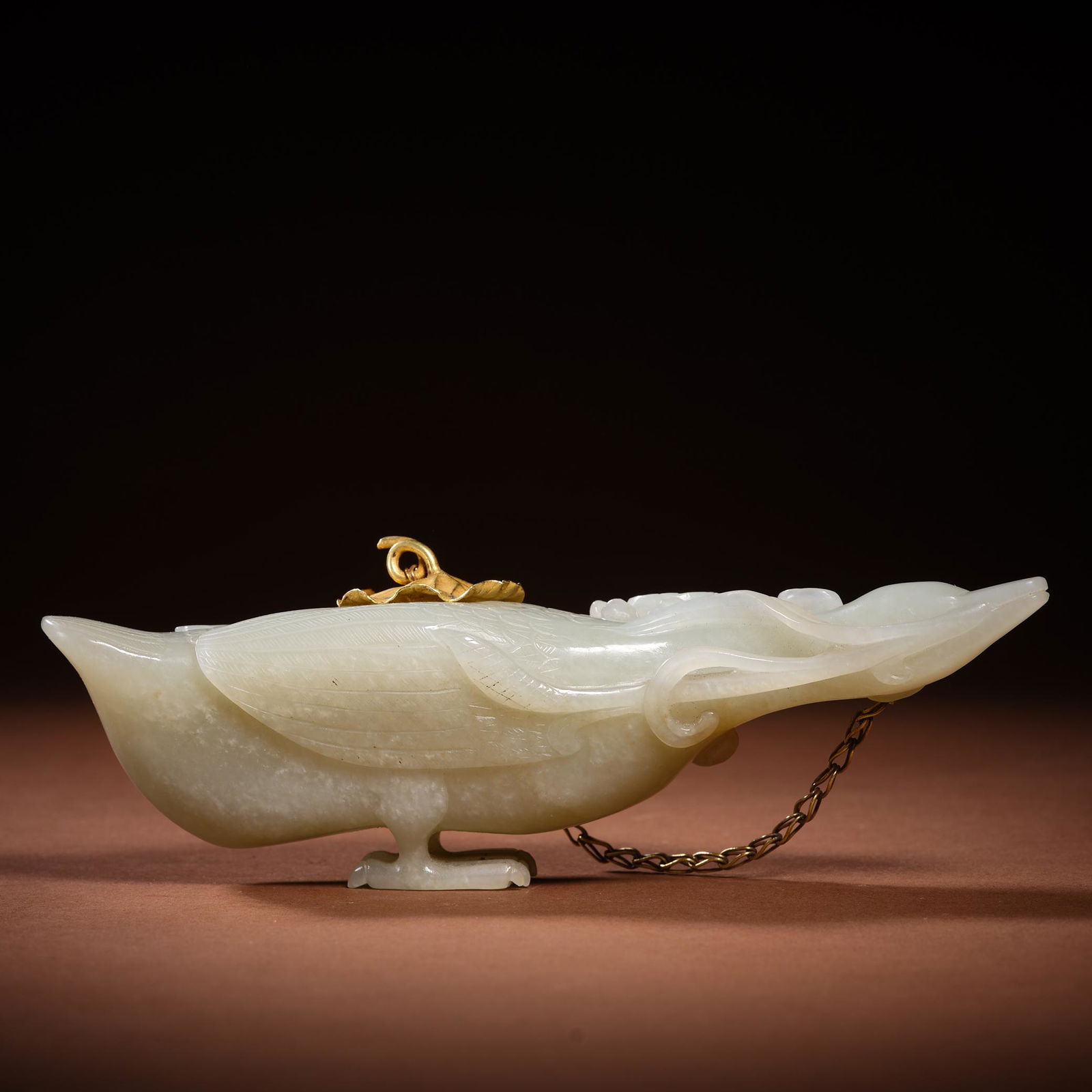 Hetian jade duck from the Qing Dynasty (1 of 10)
