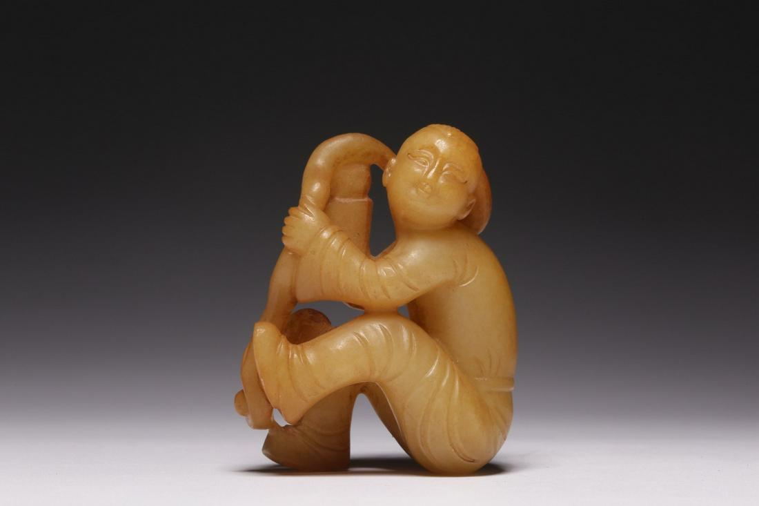 Hetian jade boy ornaments (1 of 6)
