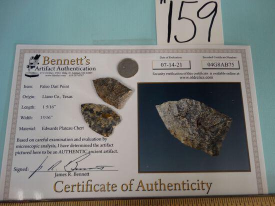 Pair of Authentic Paleo Dart Points Indian Arrowheads (1 of 4)