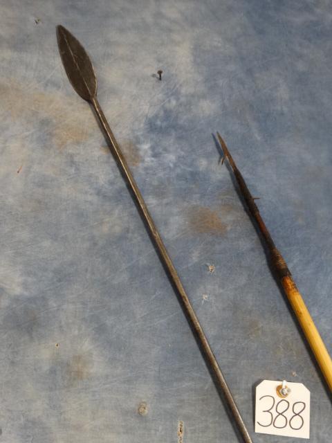 Two African Spears for Hunting & one for Fishing (2 x $ ) (1 of 3)