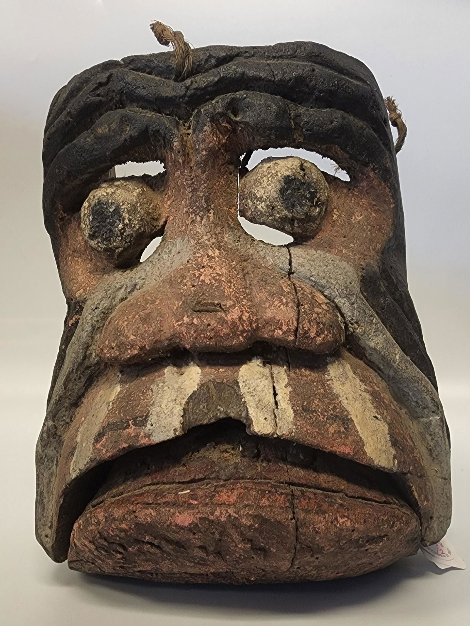Primitive Carved and Painted Central American Wood Mask (1 of 4)