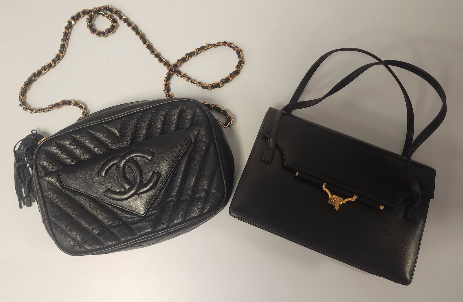 Chanel-style Quilted Crossbody with a Susan Gail Vintage Handbag (1 of 4)