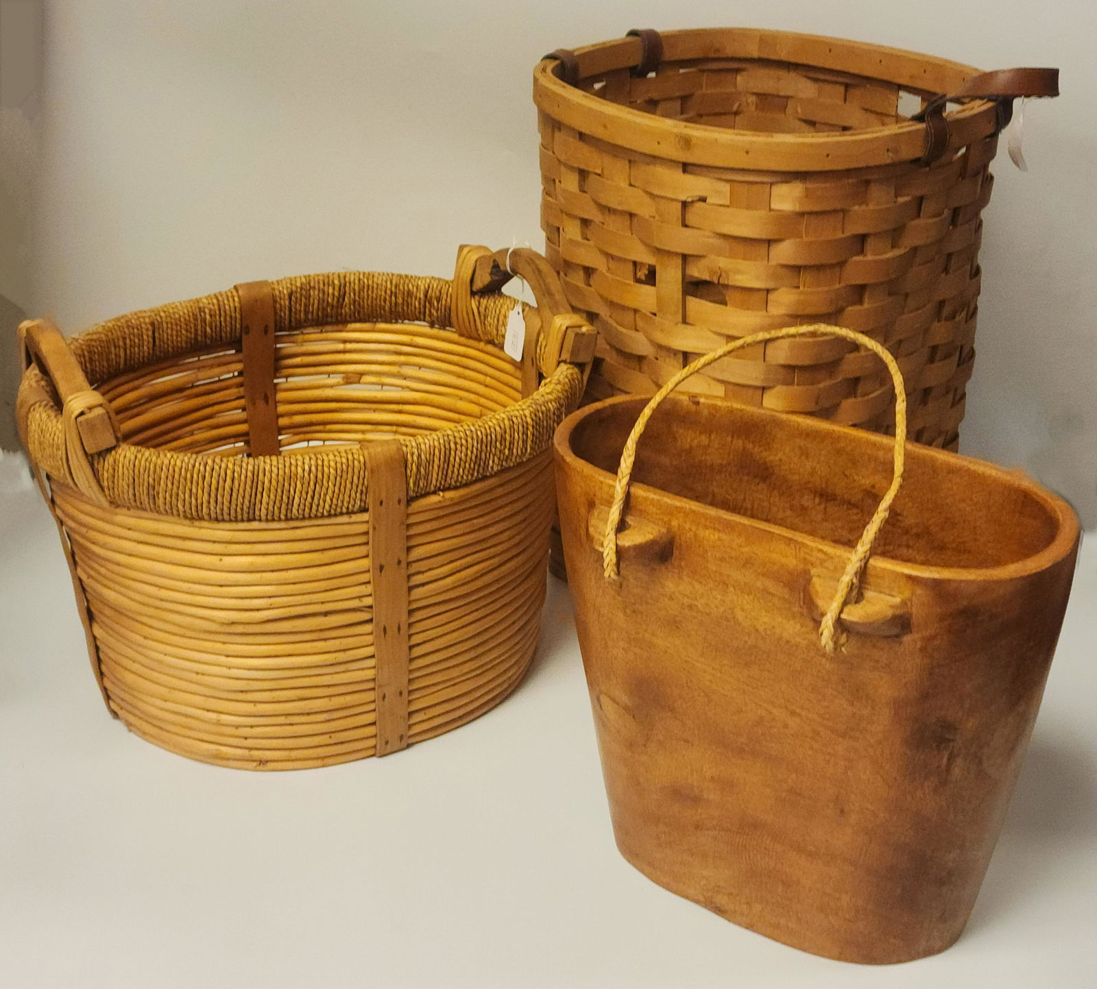 Set of Three Light Brown Baskets (1 of 3)