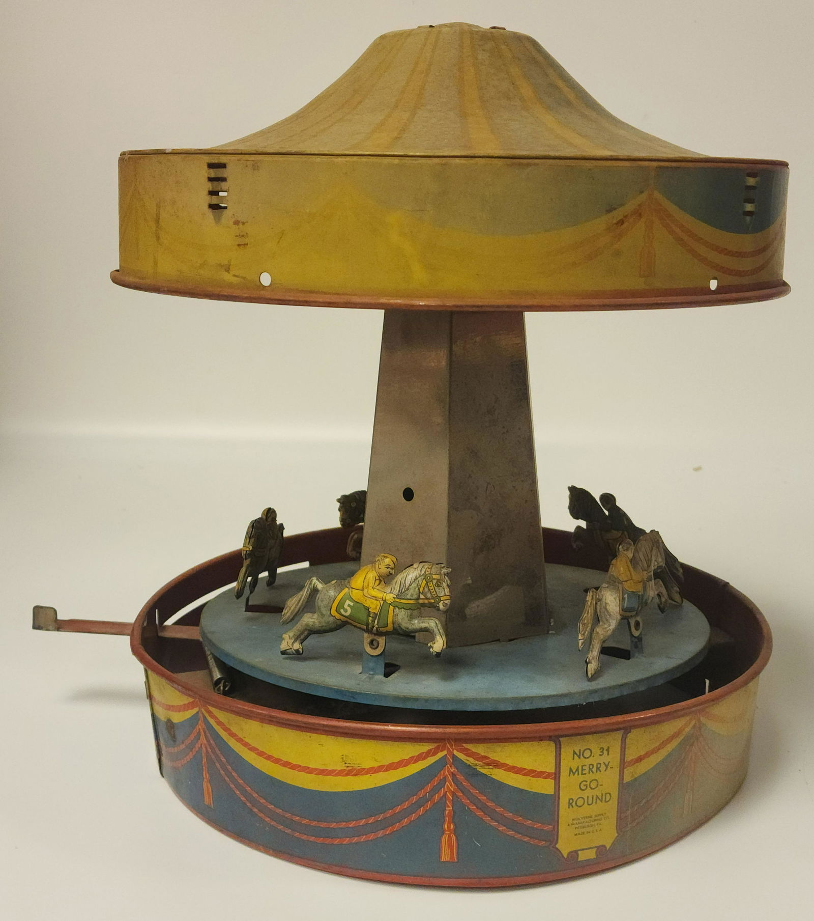 Vintage Tin Wolverine No. 31 Merry Go Round (1 of 8)
