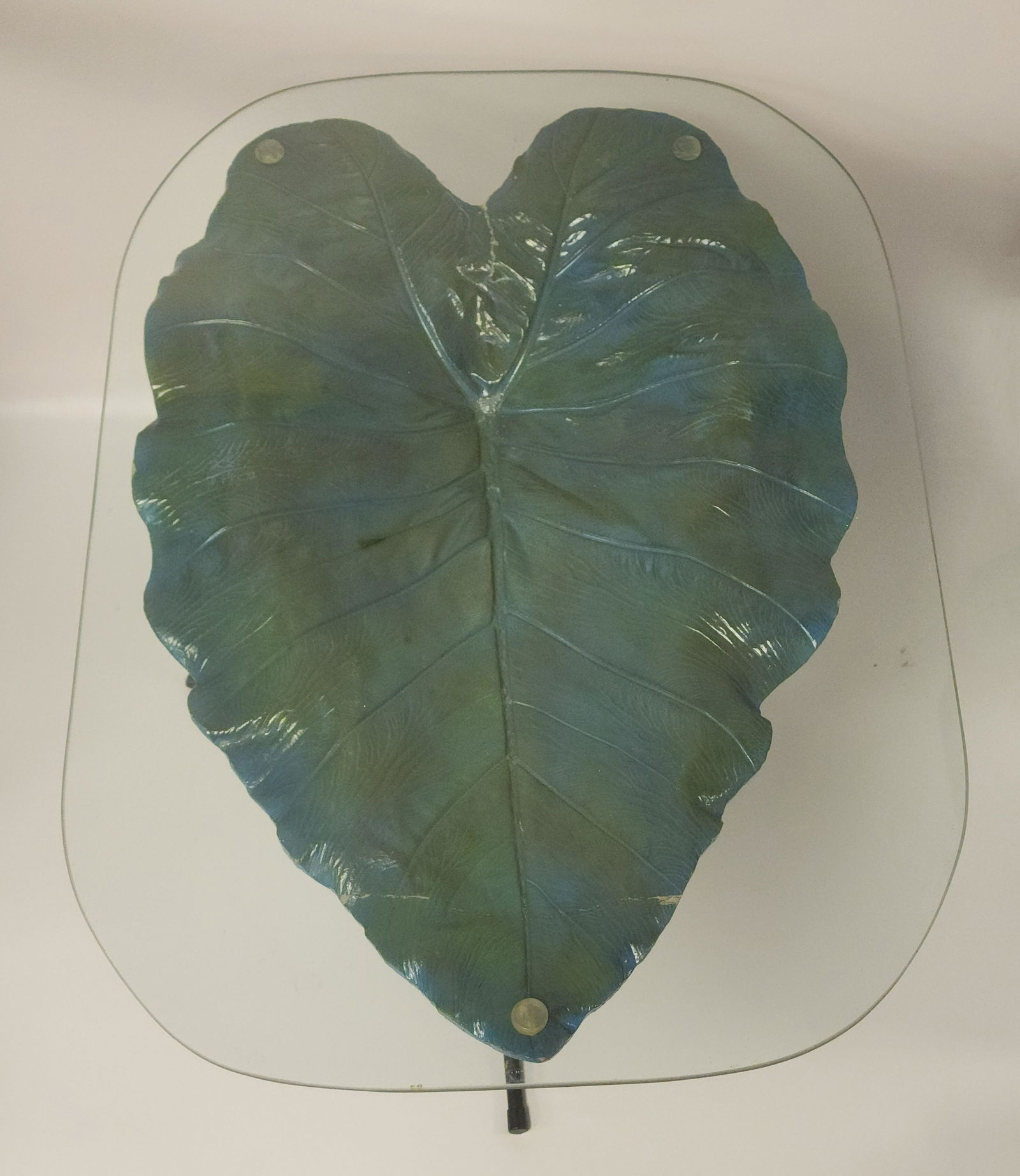 Ceramic Leaf Side Table (1 of 4)