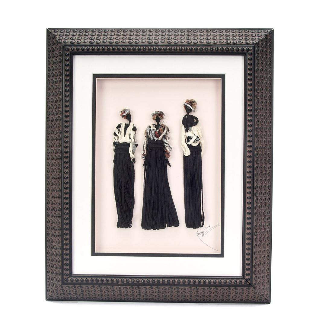 Rondell Fiber Art by Ron Witherspoon "Three Figures" (1 of 6)