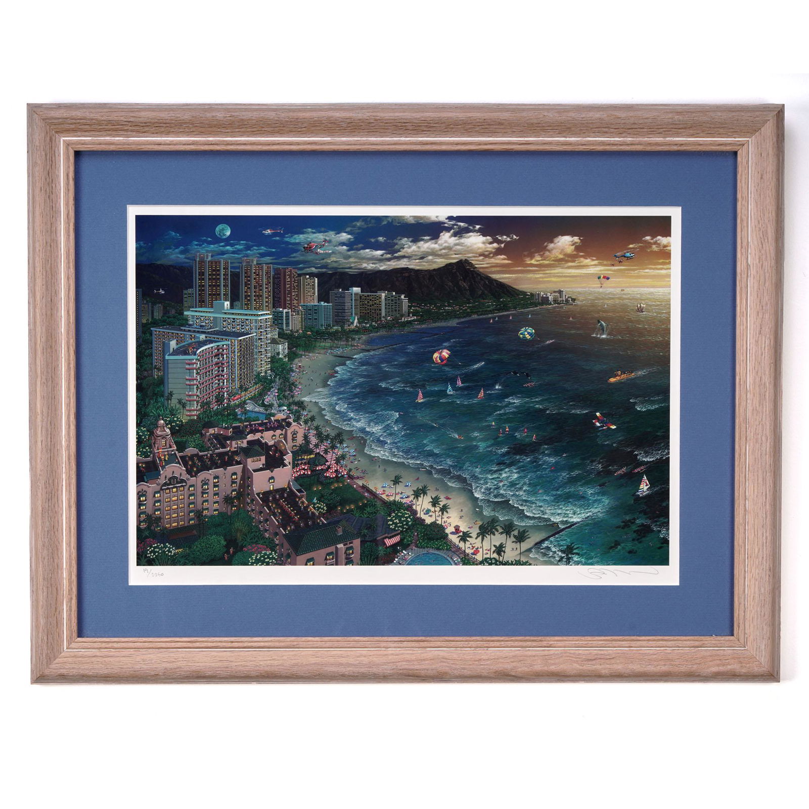Hawaiian Sunset By Alexander Chen Framed Artwork (1 of 4)