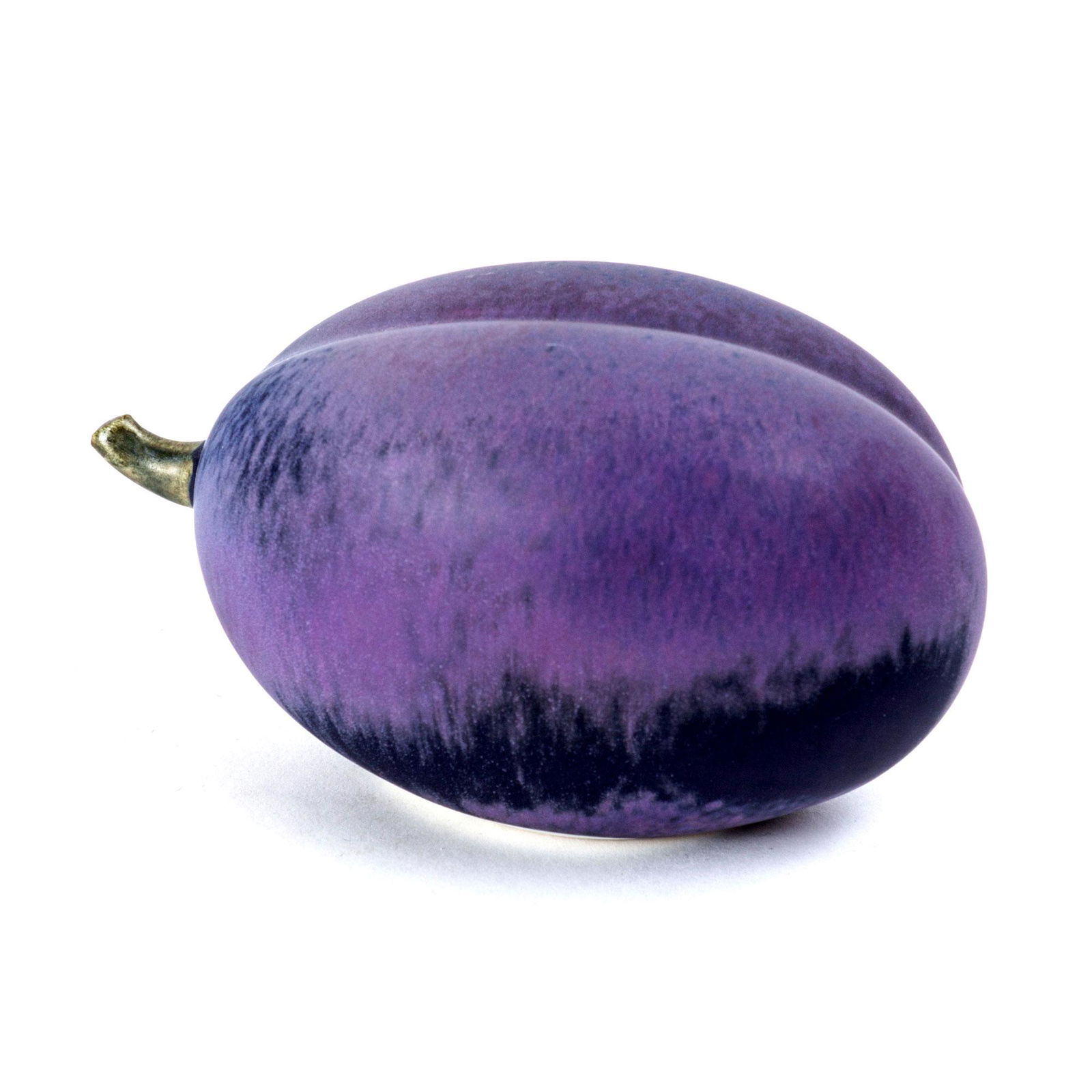 Kerstin Hornlund, Ceramic Plum for Rorstrand, 1960s: For your consideration is this very high quality ceramic plum by Kerstin Hornlund for Rorstrand circa 1960. Dimensions Height: 4 in. Length: 7 in. Width: 5 in. Approximately. Got something similar to