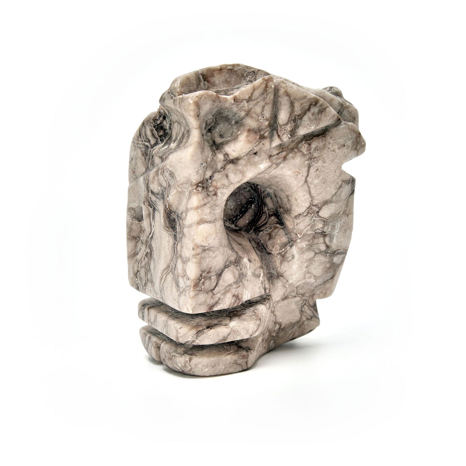 Modernist Abstract Carved Marble Sculpture (1 of 7)