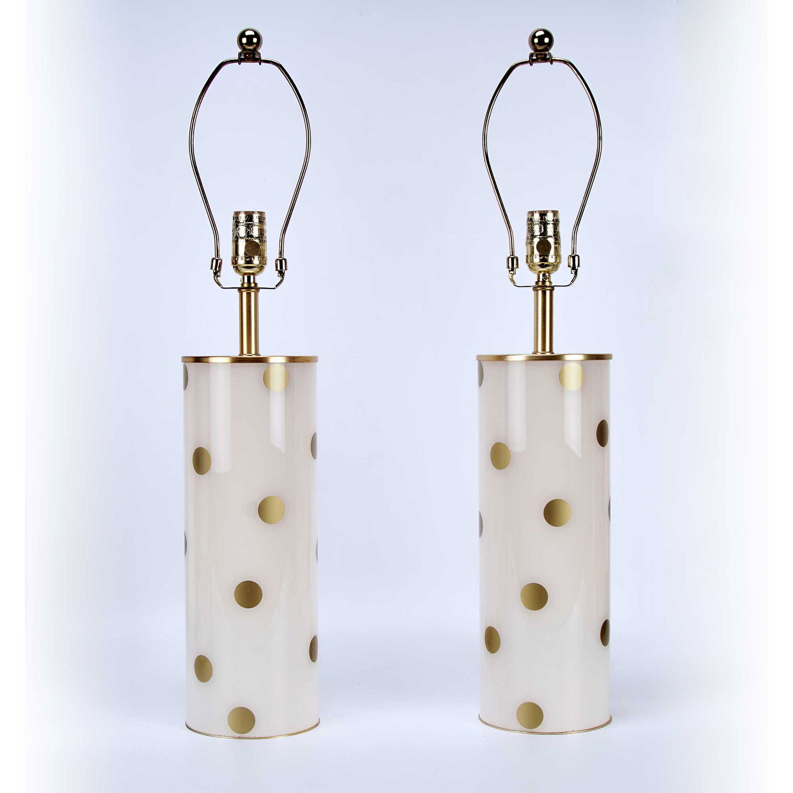 Pair Of Kate Spade New York Pavillion Gold Dot Table (1 of 3)