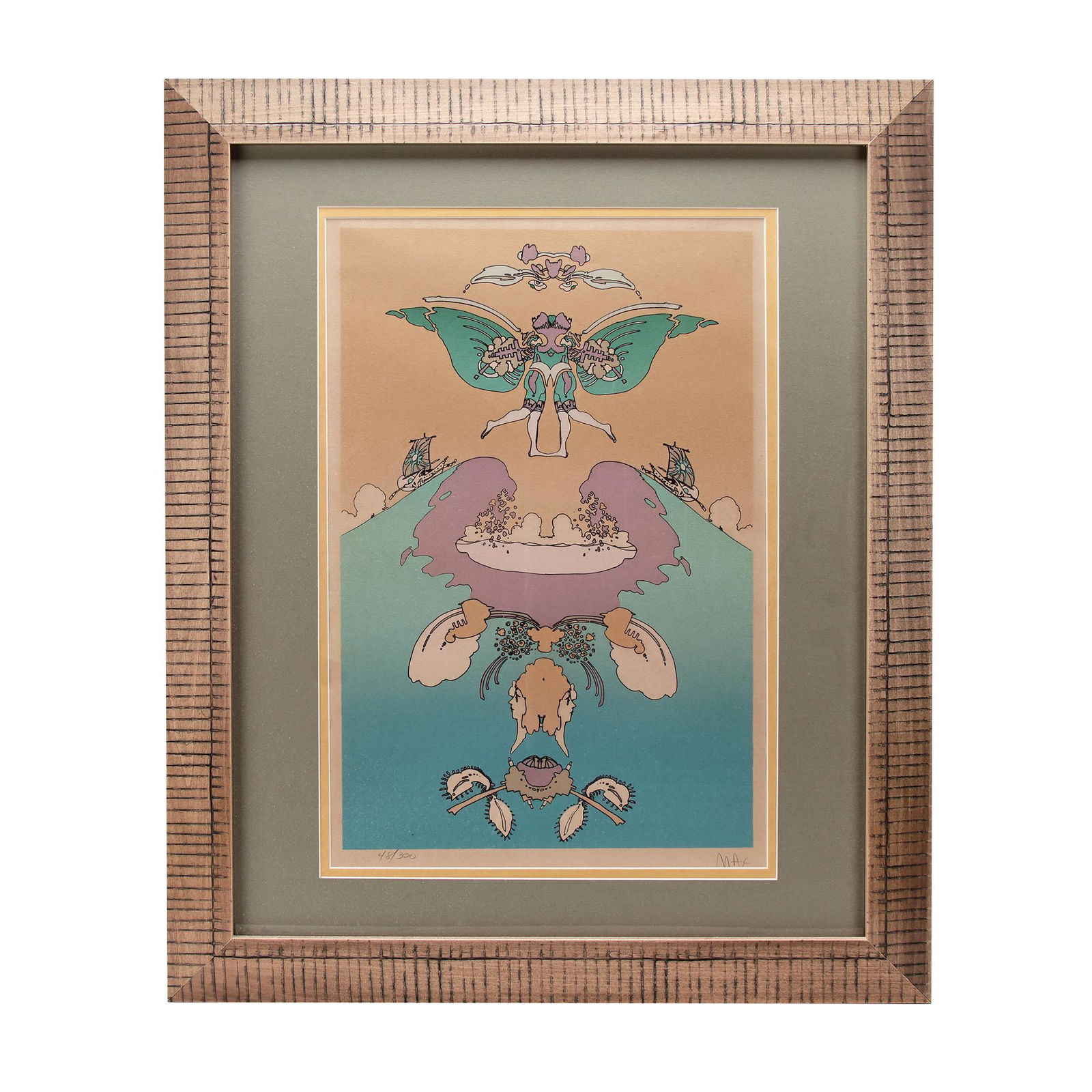 Peter Max Limited Edition "Facing Waves" Lithograph (1 of 5)