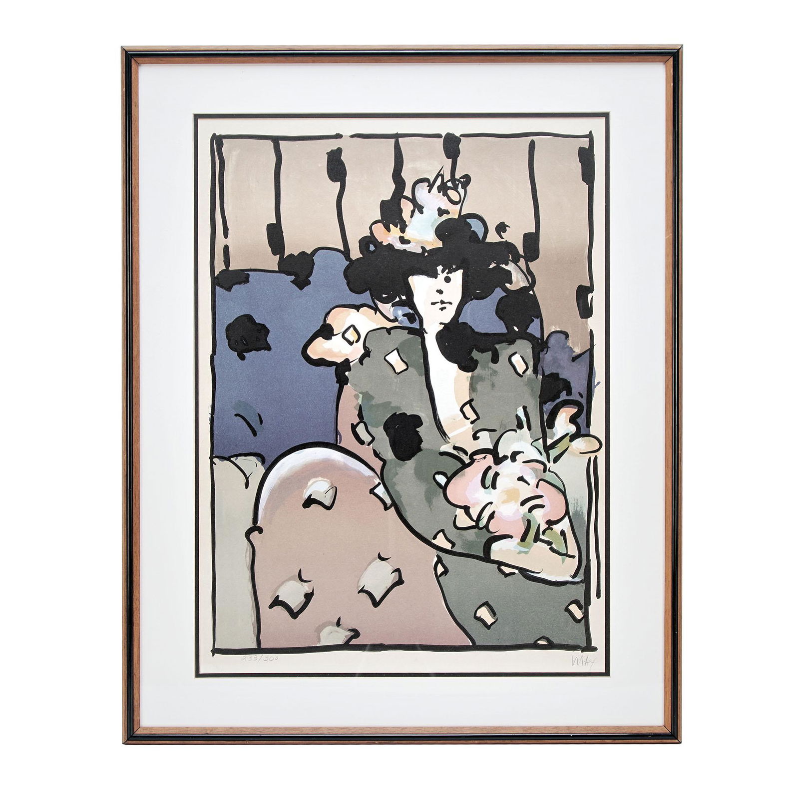 Peter Max Limited Edition "Brown Lady" Lithograph (1 of 4)