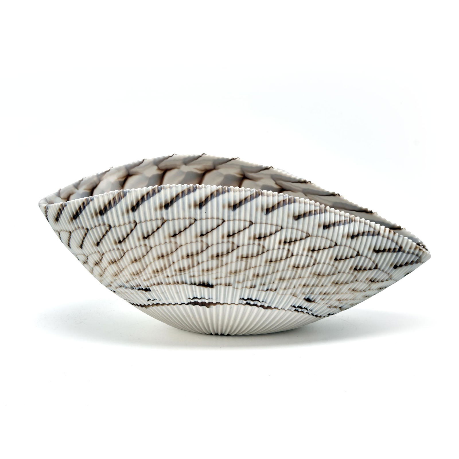 Murano Glass Ivory Large Shell Bowl (1 of 7)
