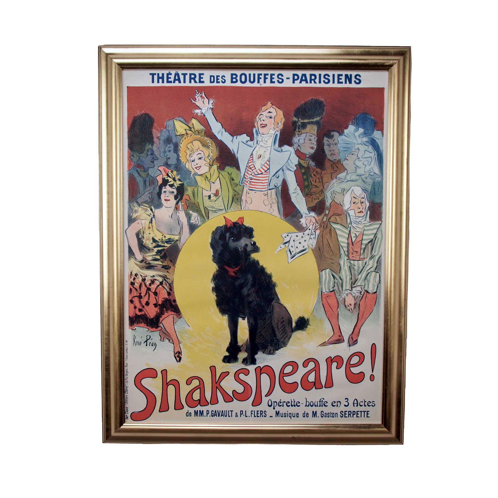 Rene Peon Poster "Shakspeare" Theatre Des Bouffes (1 of 5)