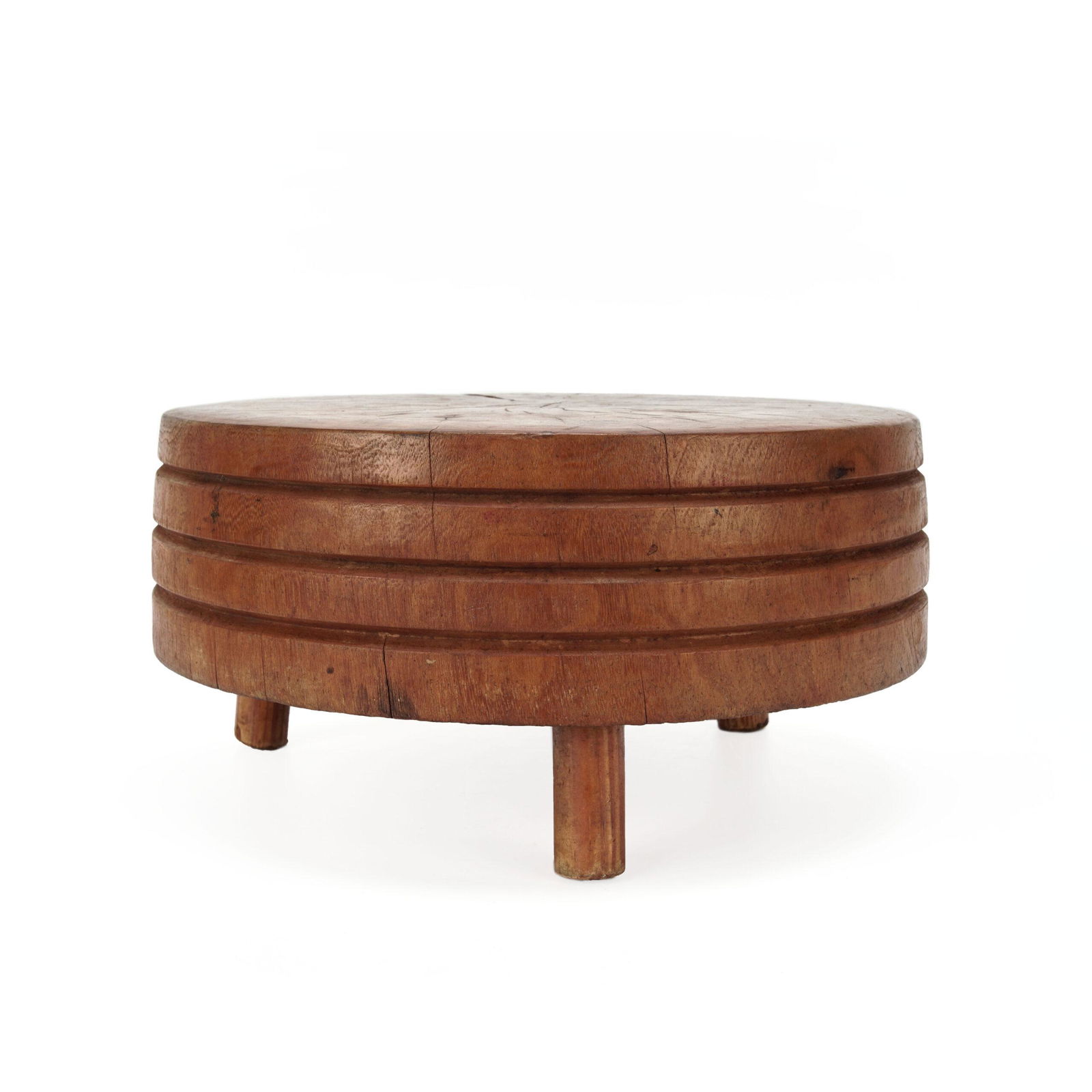 Natural Solid Cherry Round Small Chopping Block (1 of 8)