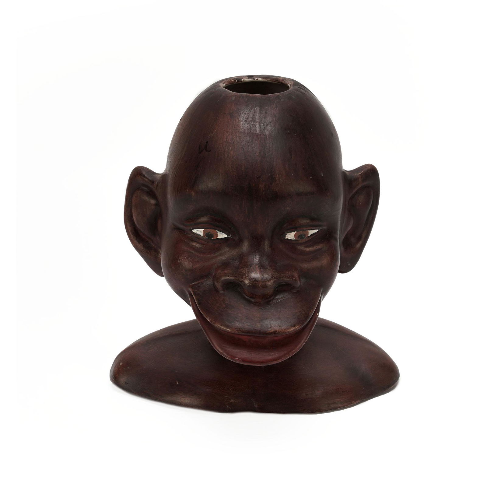 Ceramic Brown Mixed Monkey Man Vase (1 of 10)