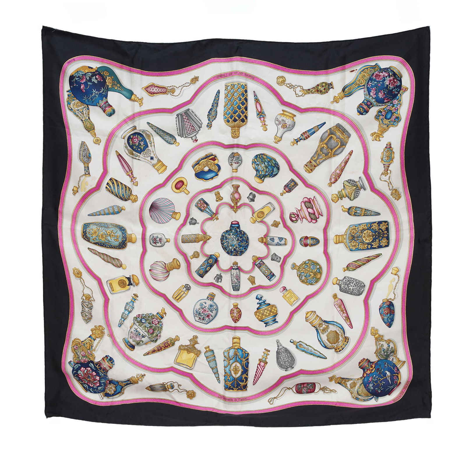 Hermes Perfume Bottle Silk Scarf With Box (1 of 7)