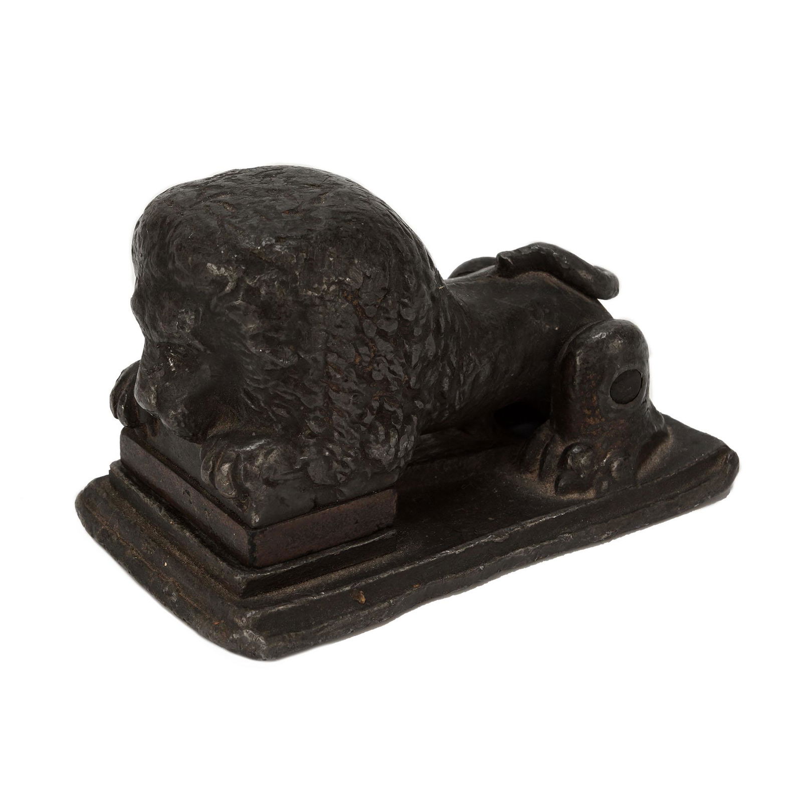 Rare Antique Lion Iron Seal Stamp Boots And Shoes (1 of 7)