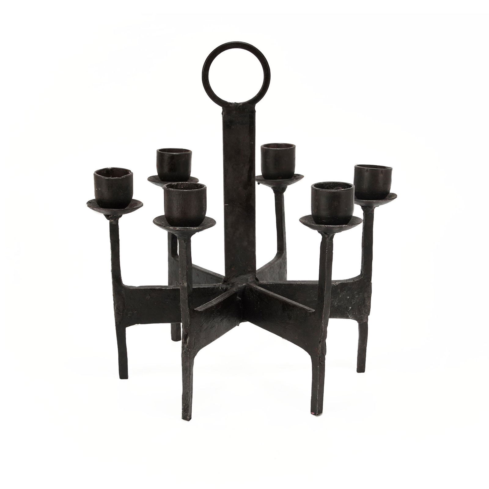 Danish Cast Iron Candelabra (1 of 3)