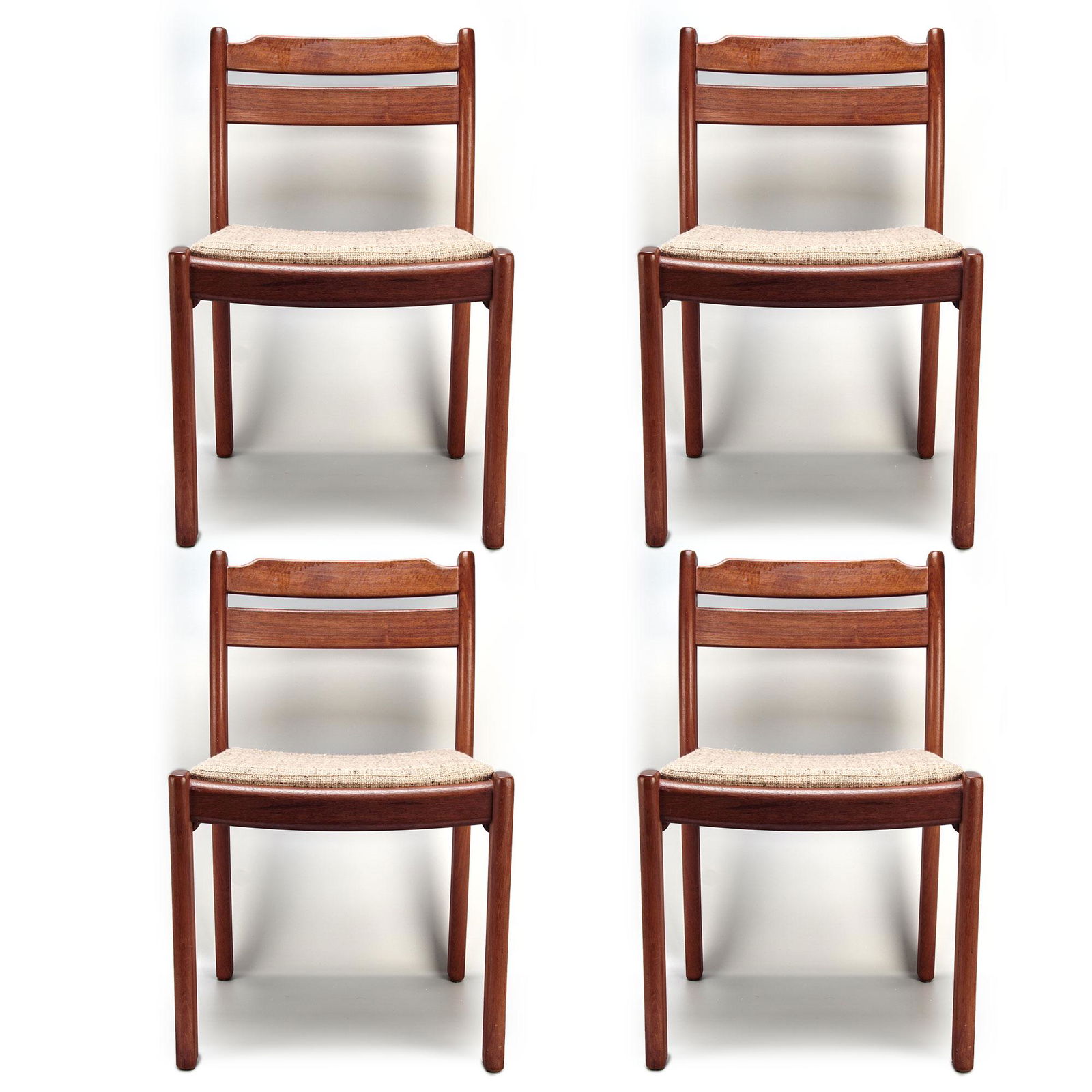 Dyrlund Danish Teak Wood 4 Dining Chairs (1 of 3)