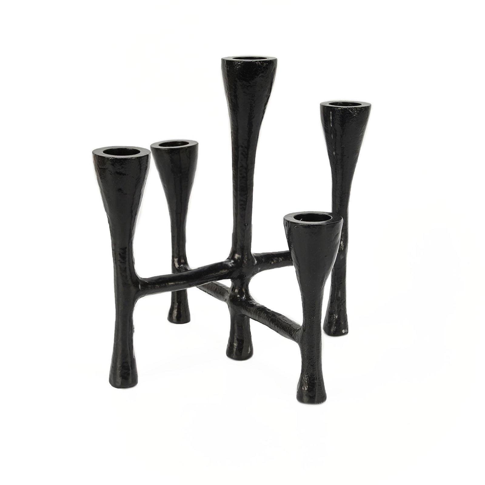 Danish 5 Arm Metal Candelabra (1 of 4)