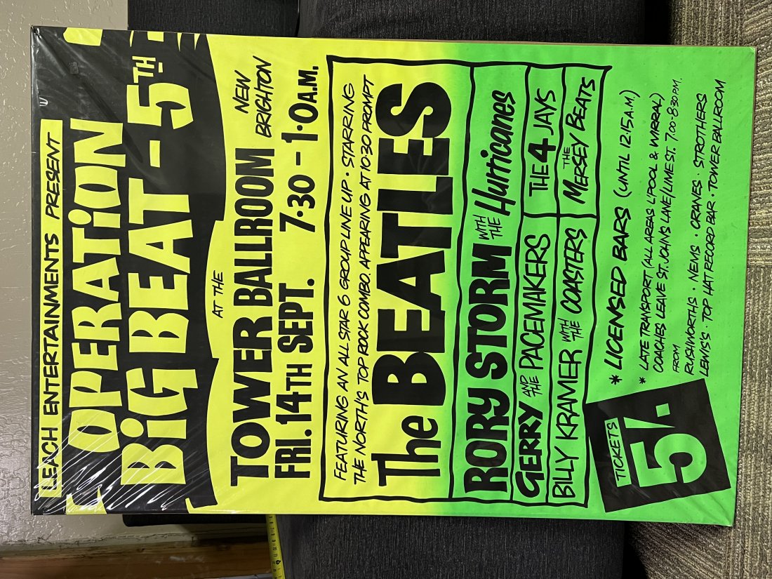 Leach Entertainments Operation Big Beat 6 Group Line Up The Beatles etc. (1 of 15)