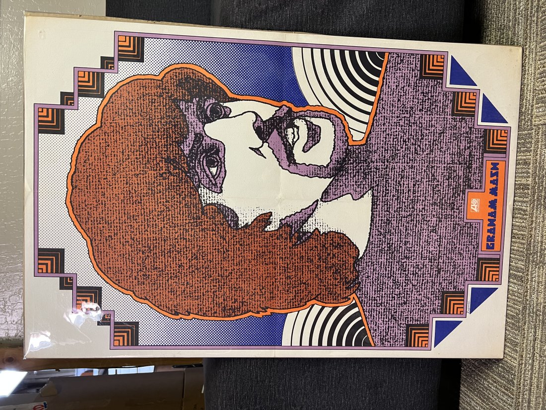 Zagorski Pop Art Psychedelic Graham Nash Poster: Zagorski Pop Art Psychedelic Graham Nash PosterAtlantic Minimal yellowing around the edges 28” x 19”