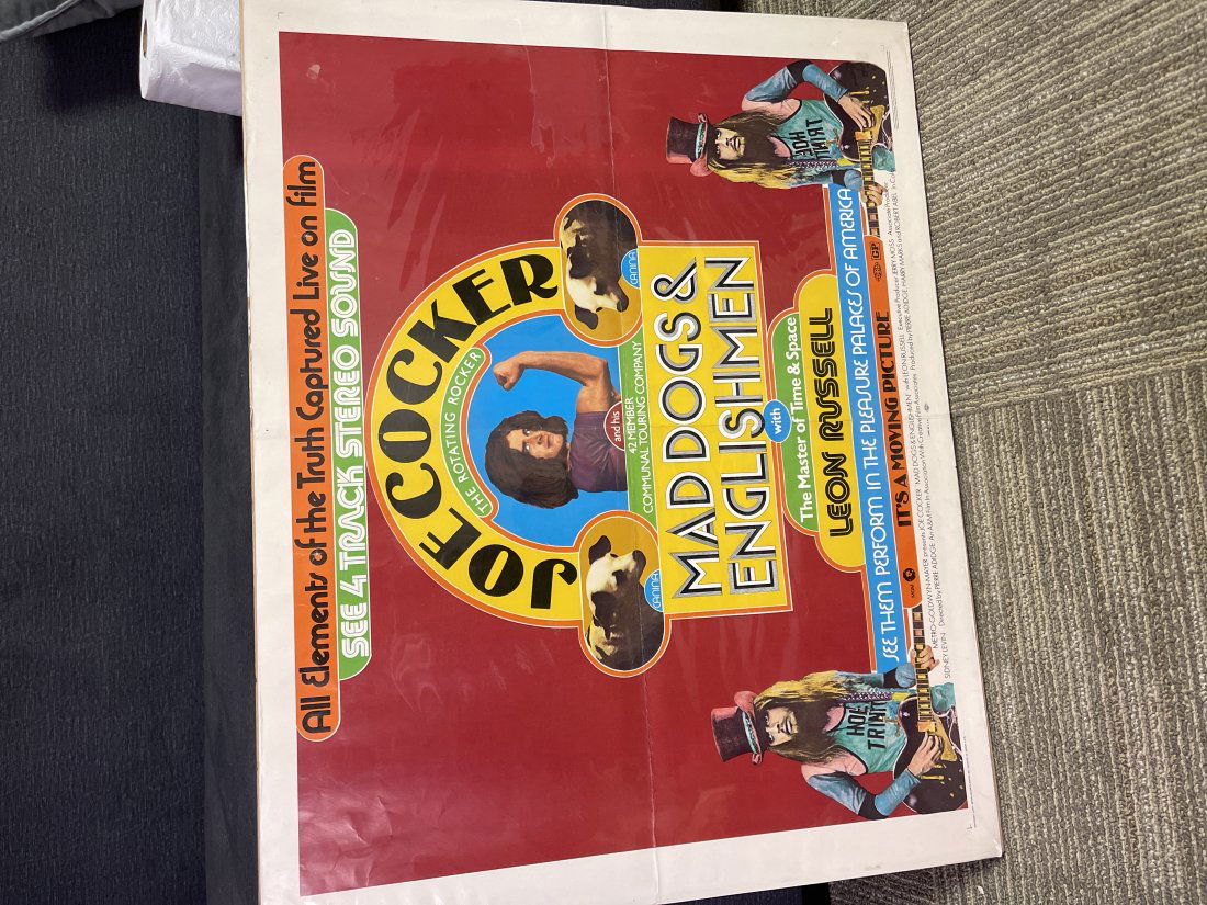 Joe Cocker Mad Dogs and Englishmen half sheet poster (1 of 6)