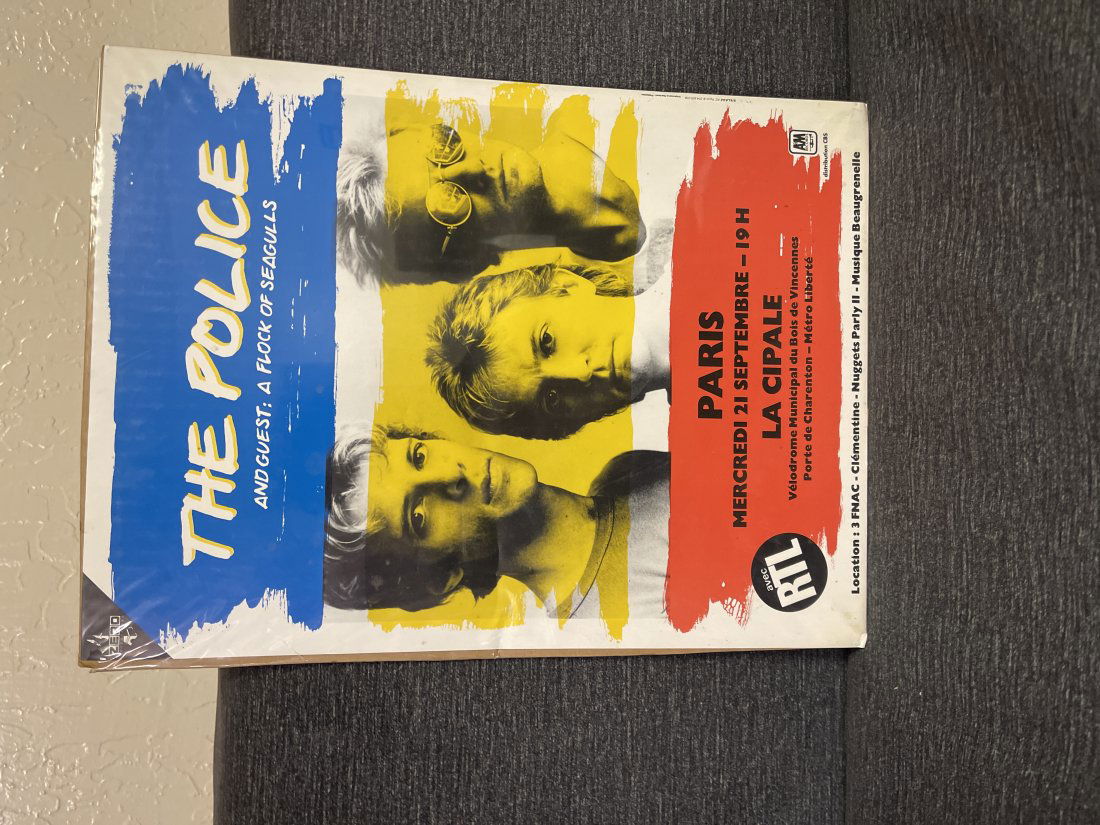 French version The Police â€œflock of seagulls” tour poster (1 of 5)
