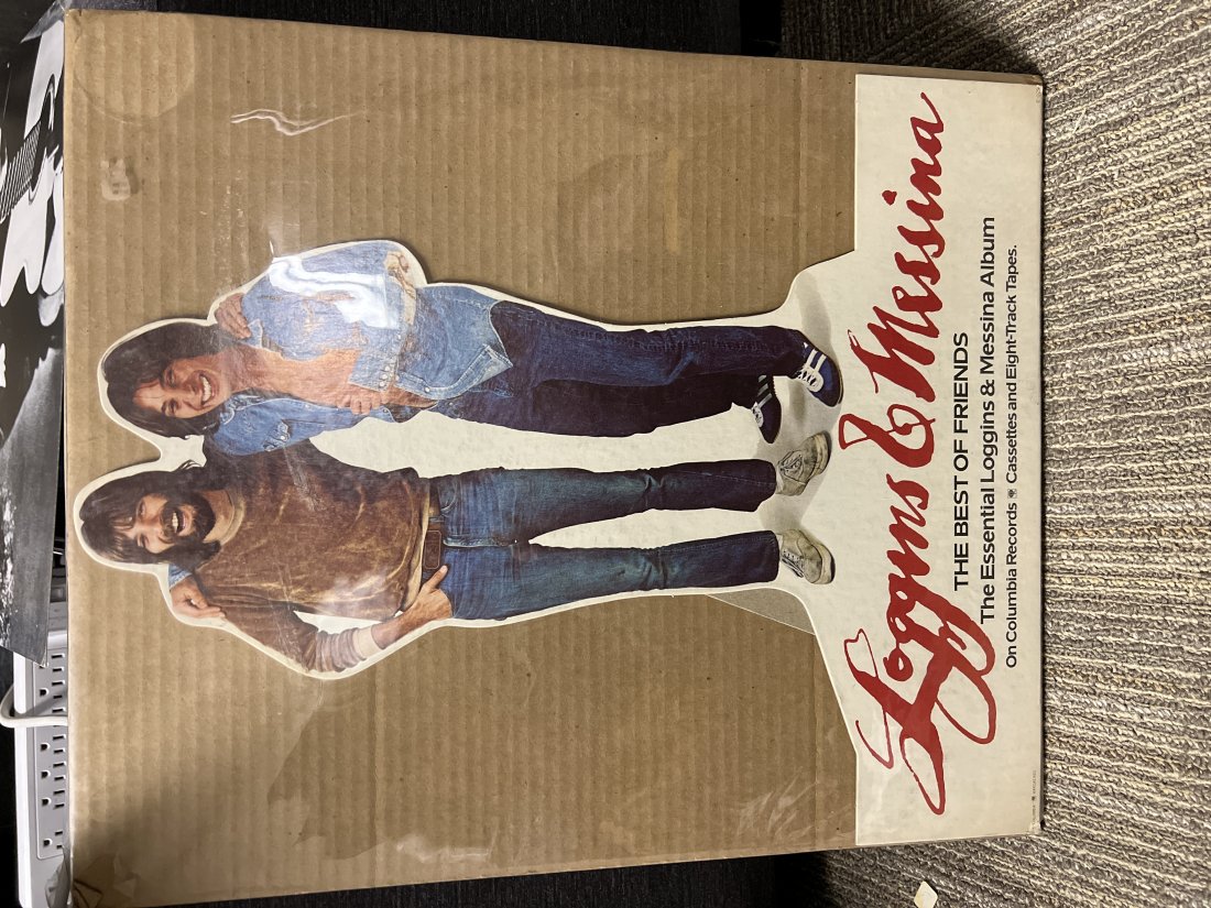 Loggins and Messina The Best of Friends The Essential Loggins and Messina Album Store Display: Loggins and Messina The Best of Friends The Essential Loggins and Messina Album Store Display , 16” x 20” , in good condition with minimal to no significant visible damage.
