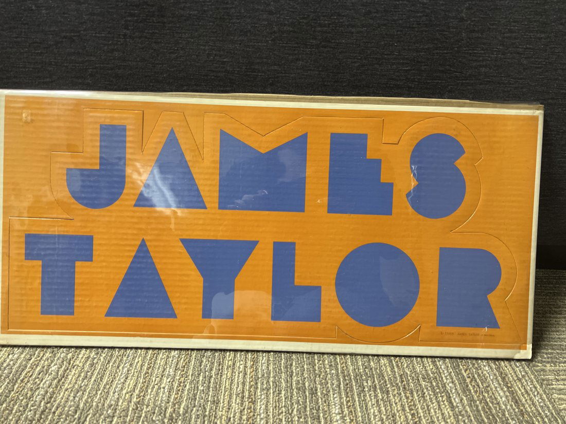 James Taylor 1981 CBS Inc Display Cut Out Sign (1 of 4)