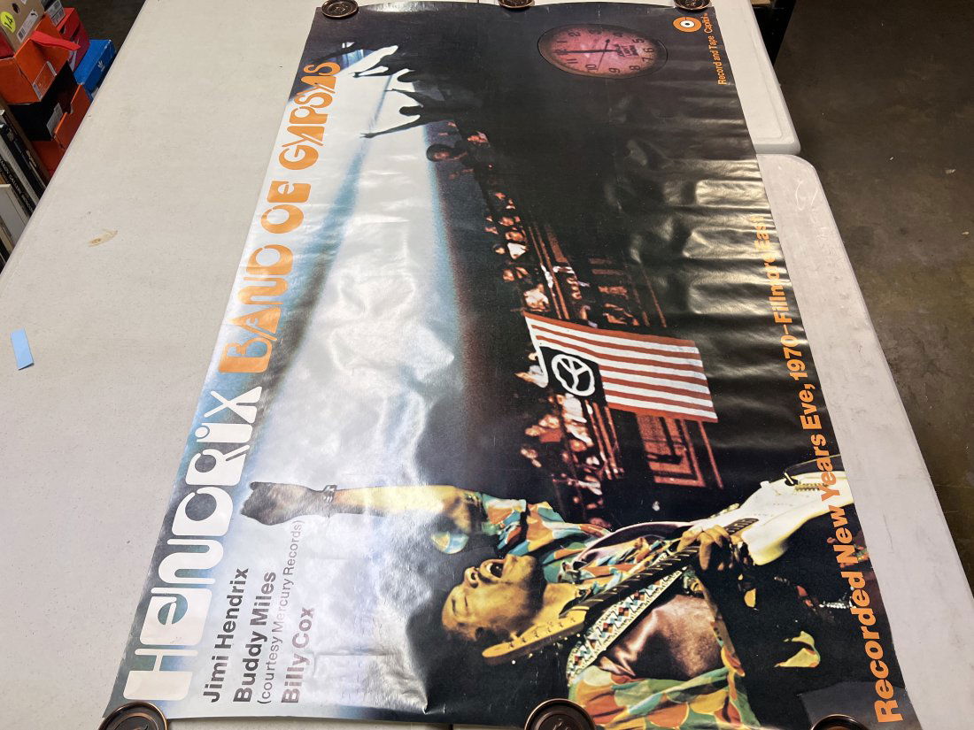 Jimmy Hendrix Band of Gypsys 1970 Album Promo Poster (1 of 7)
