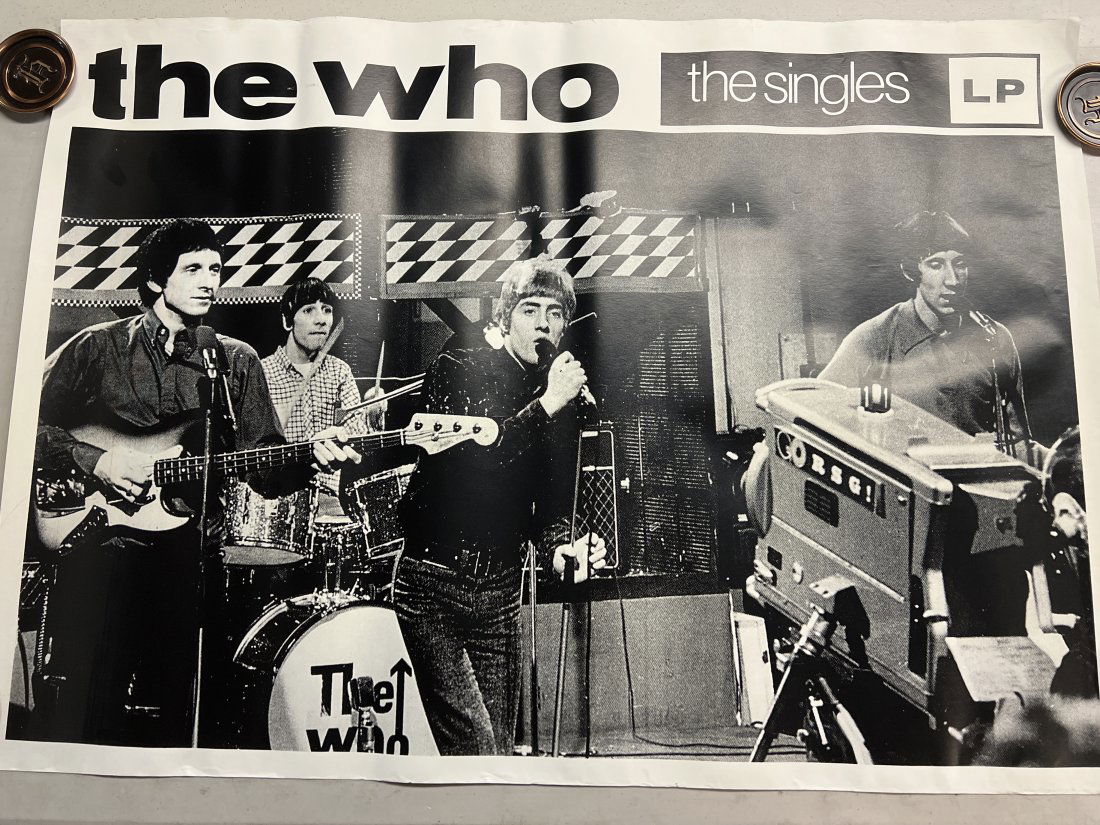 The Who â€œThe Singles” Album Promo Poster (1 of 7)