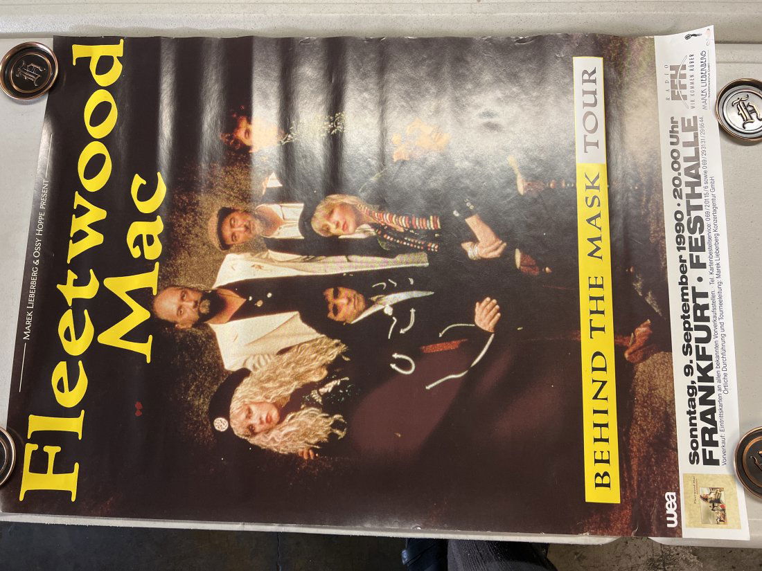 Fleetwood Mac Behind The Mask Tour 1992 German Promo Poster (1 of 9)