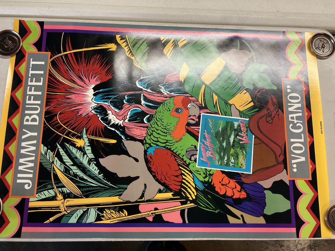 Jimmy Buffet Volcano MCA Records Album Promo Poster (1 of 7)