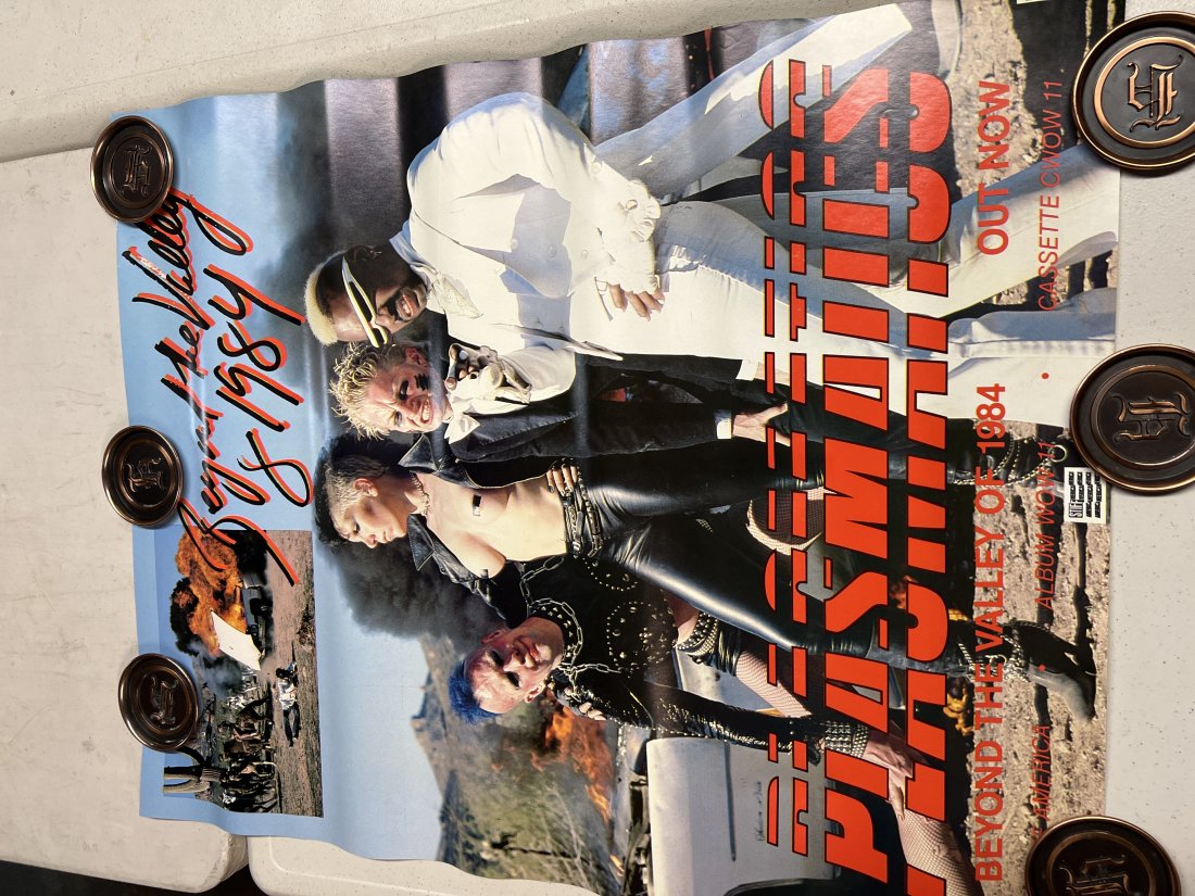 1981 The Plasmatics â€œ beyond the valley of 1984” promo poster (1 of 5)