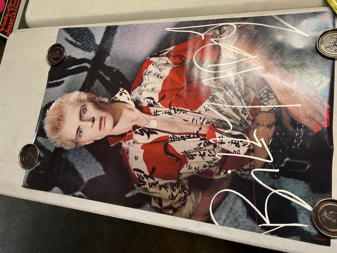 Billy Idol 1982 Chrysalis Records and Tapes Album Promo Poster (1 of 7)