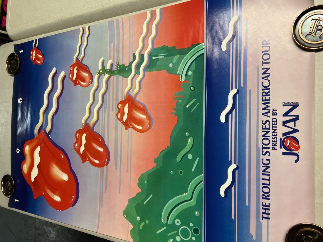 The Rolling Stones American Tour 1981 Jovan Fragrances Promo Poster (1 of 8)