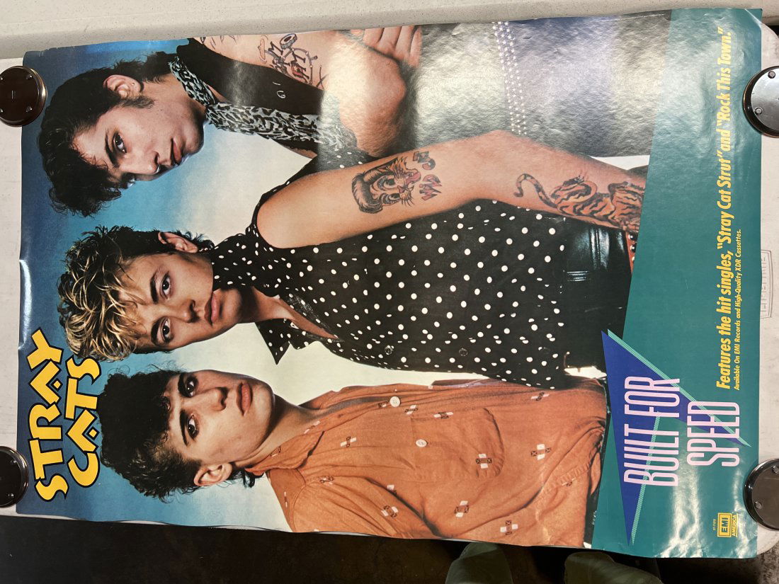 Stray Cats Built For Speed 1983 Album Promo Poster (1 of 7)