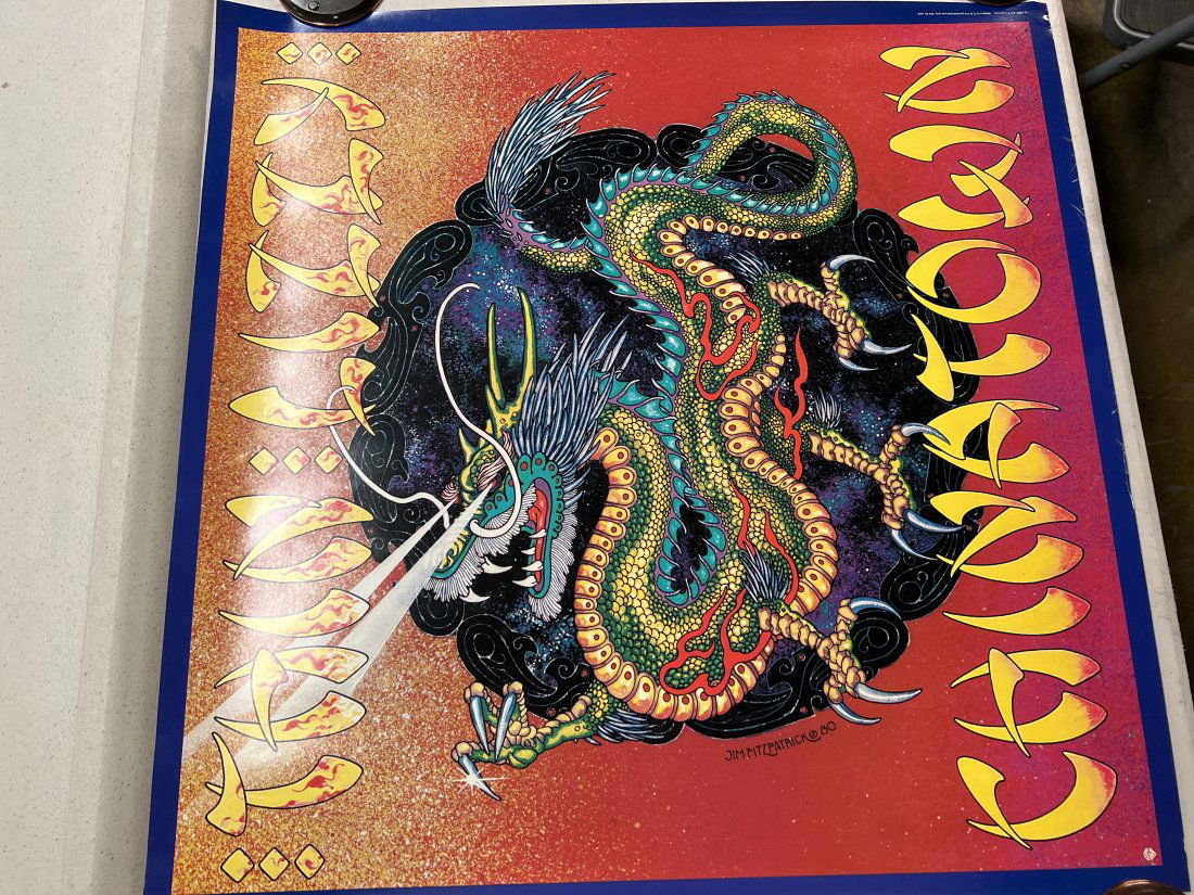 Thin Lizzy Chinatown 1980 Jim Fitzpatrick Promo Poster (1 of 9)