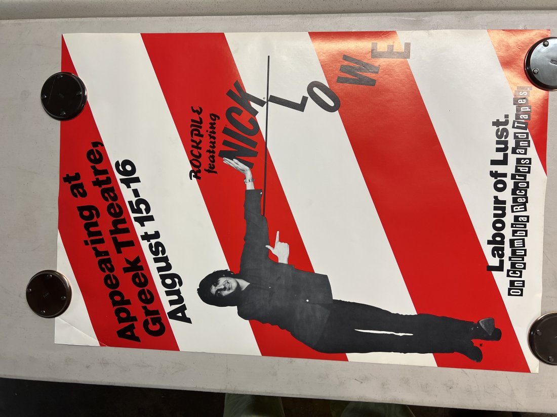 Rockpile ft. Nick Lowe at Greek Theatre Labor of Lust Promo Poster (1 of 7)