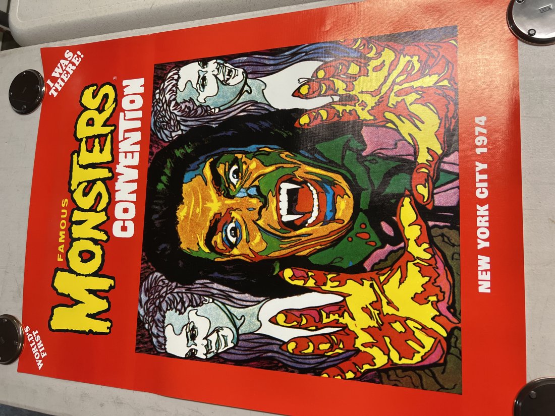 Worldâ€™s First Famous Monsters Convention New York City 1974 Poster (1 of 5)