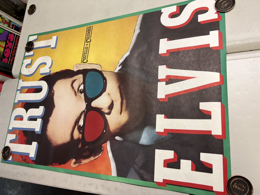 â€œ Trust Elvis â€œ 1981 Elvis Costello on Columbia Album Promo Poster (1 of 6)