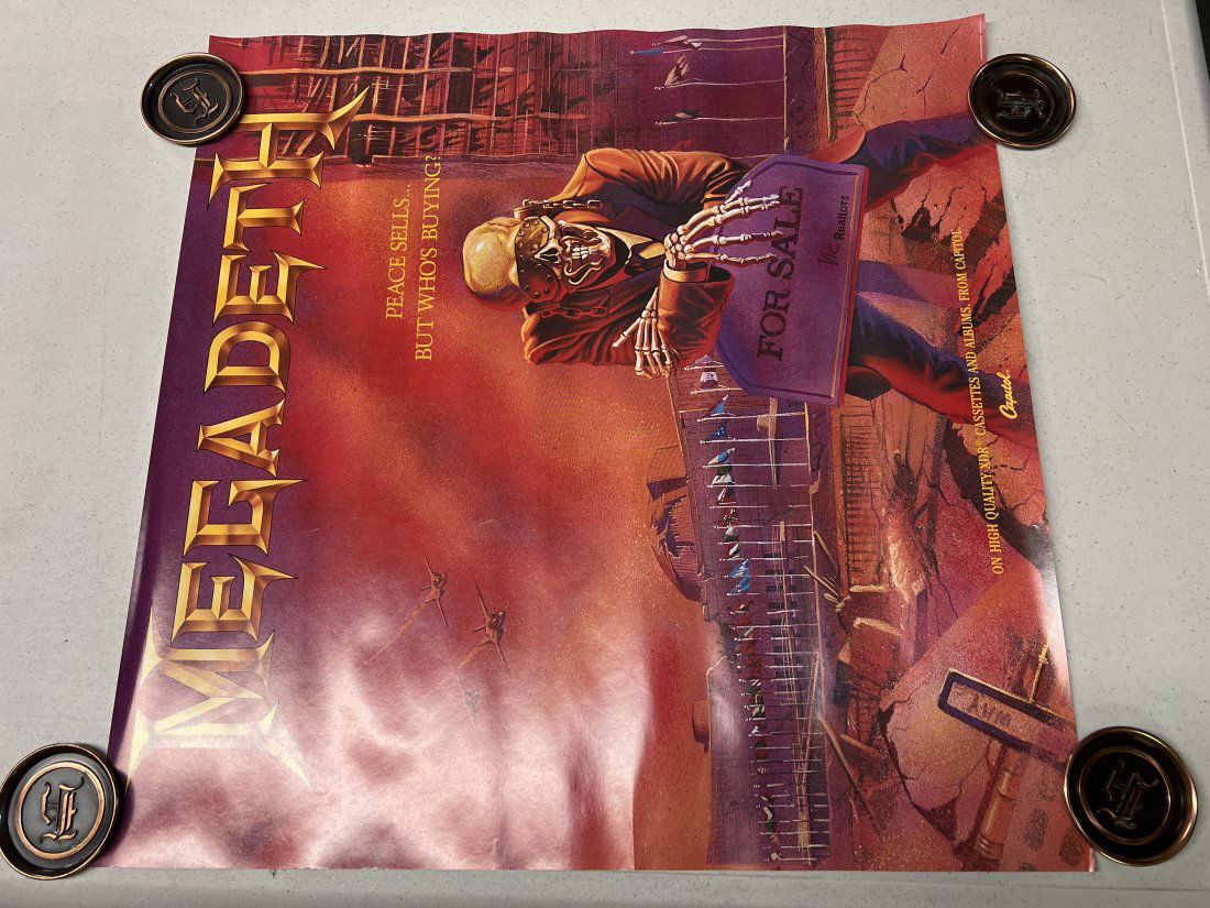Megadeth Peace Sells But Whoâ€™s Buying? Album Promo Poster 1986 (1 of 10)