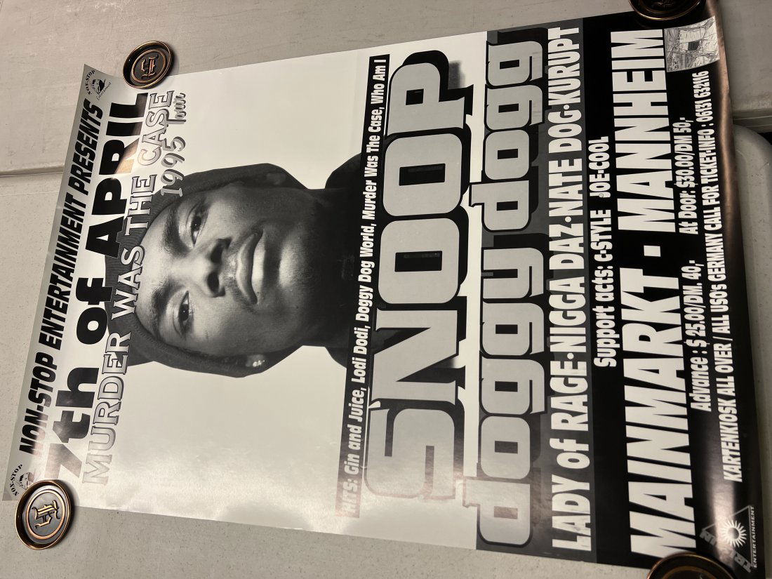 Murder Was The Case 1995 Tour Snoop Doggy Dog and others Show Promo Poster (1 of 6)