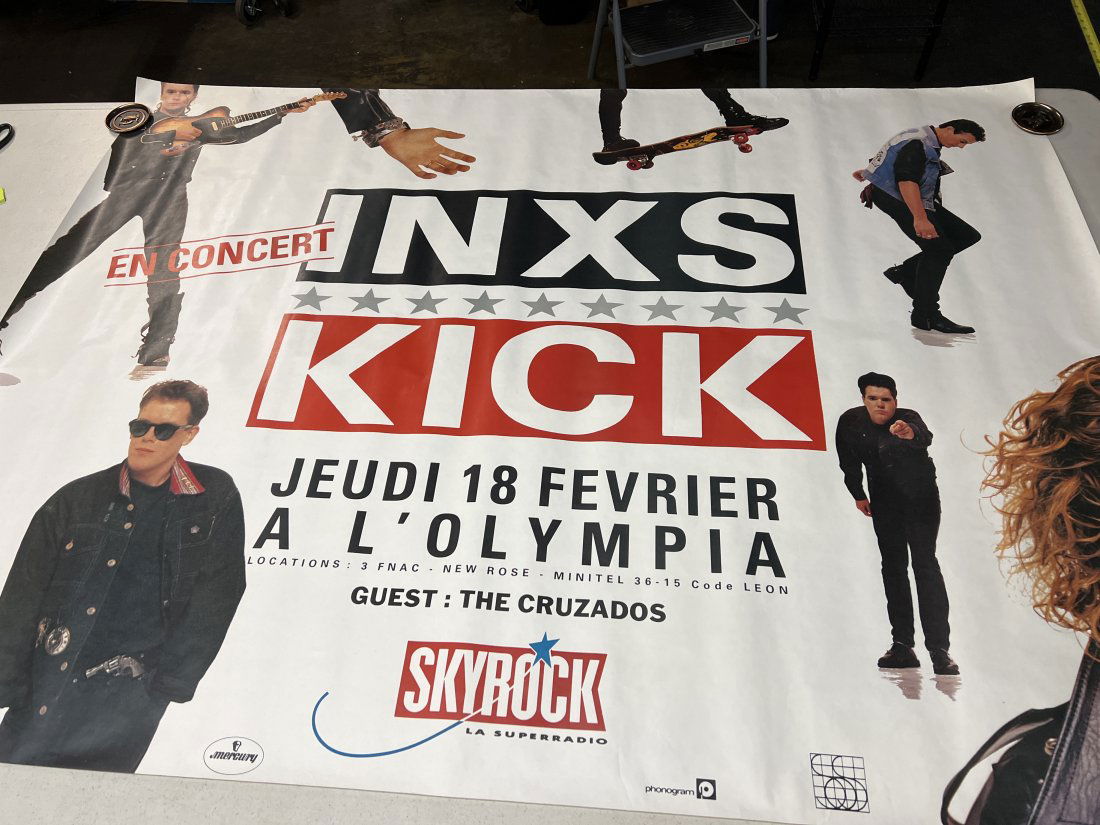 INXS Kick In Concert Olympia Show Promo Poster (1 of 8)