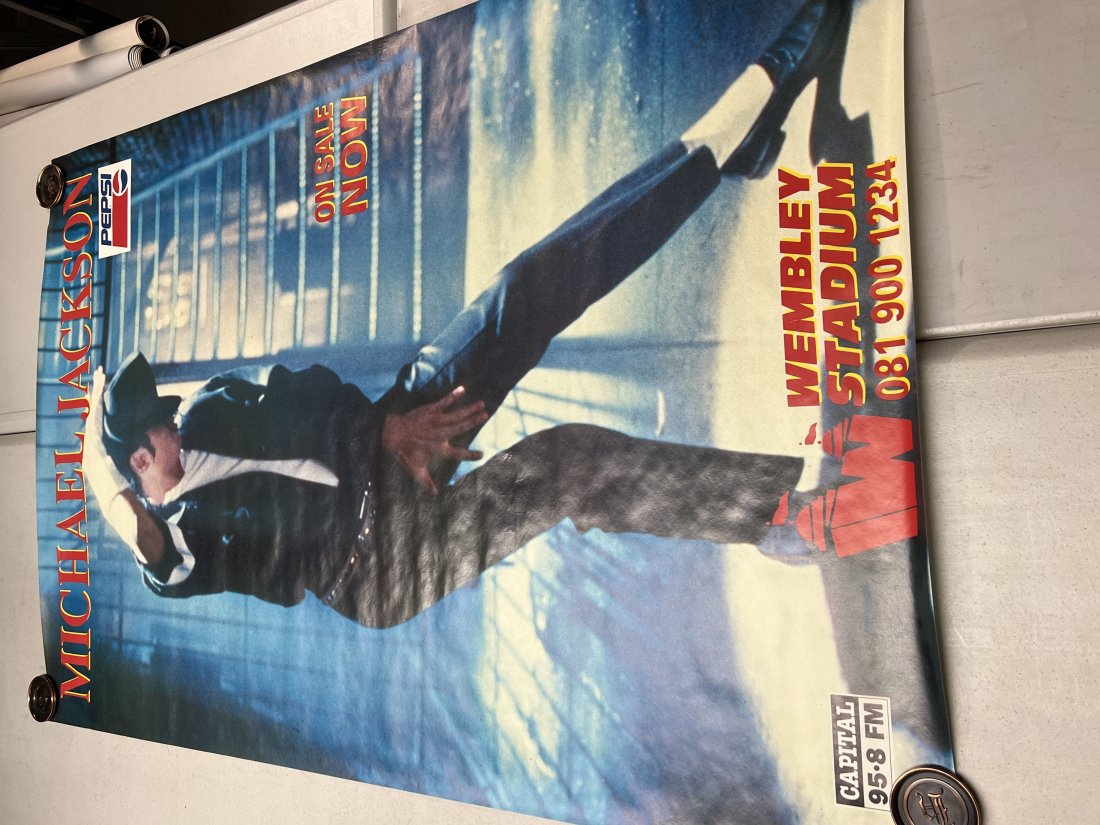 Michael Jackson Wembley Stadium Pepsi Capital 95.8 Album Promo Poster (1 of 8)
