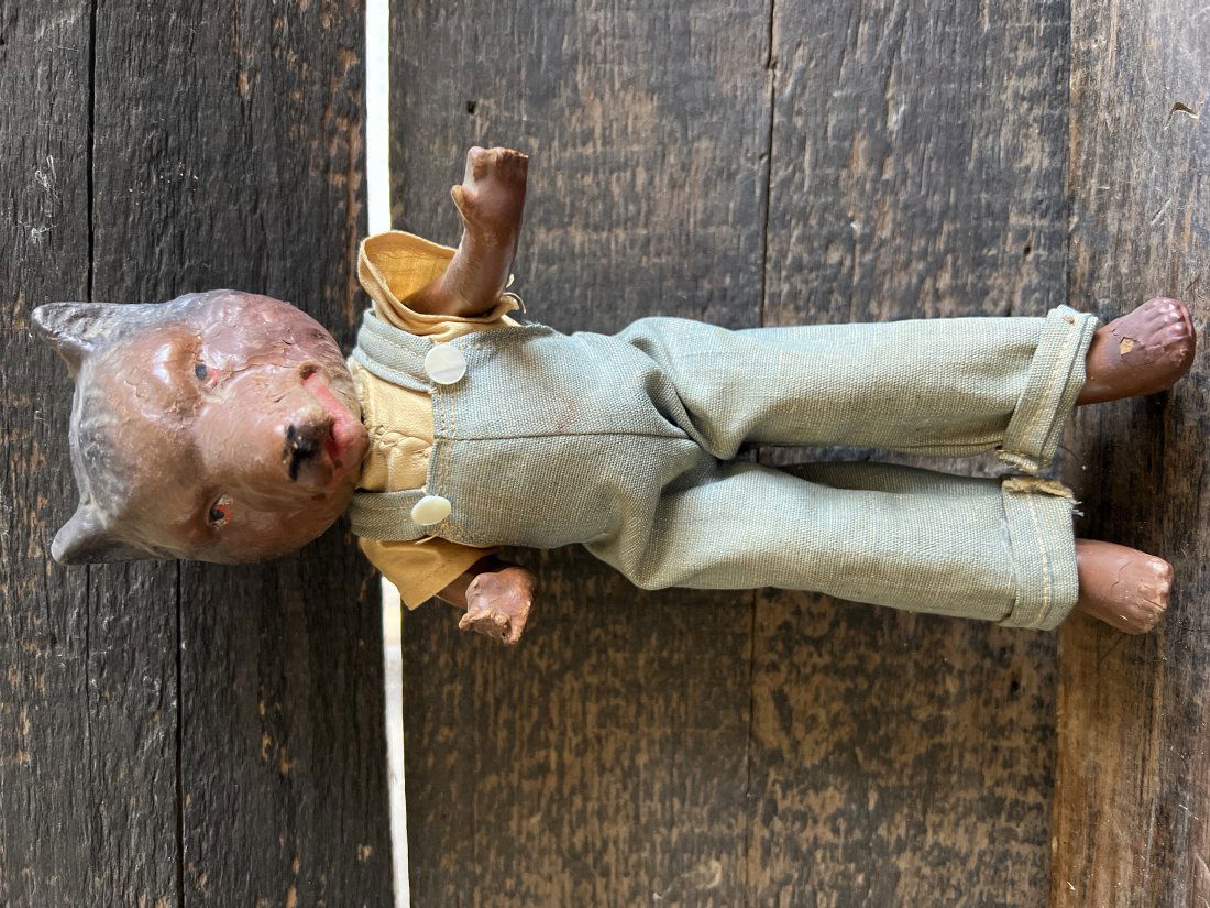 Antique Little Red Riding Hood Wolf Story Character Doll (1 of 7)